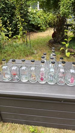 Bottles with corks