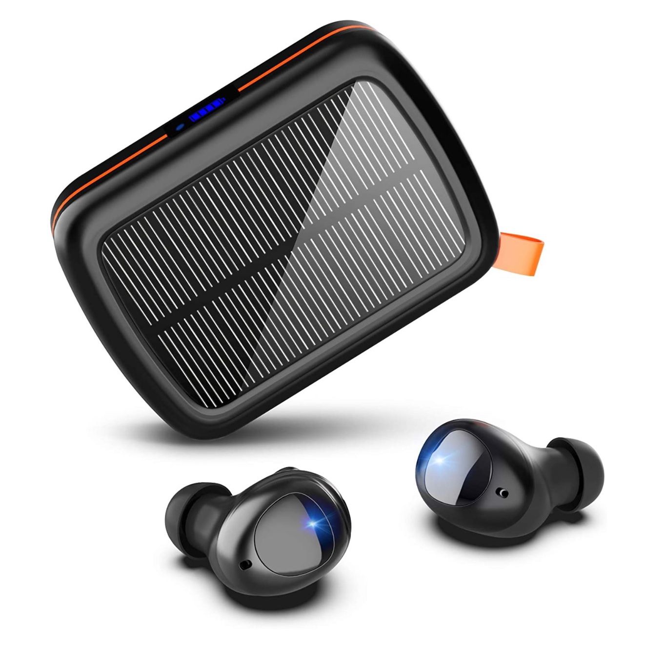 Solar Bluetooth Wireless Earphones