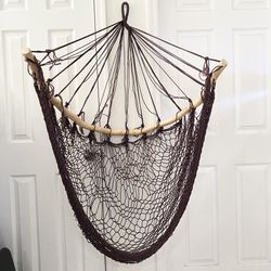 Macrame Hanging Swing Wooden C Hang Circle Bracket