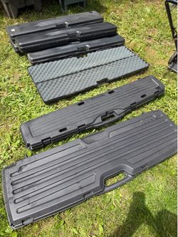 Plastic storage cases w/ padding