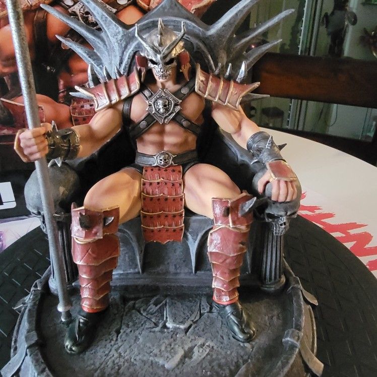 Shao Kahn STATUE on Throne By IRON STUDIOS MORTAL KOMBAT