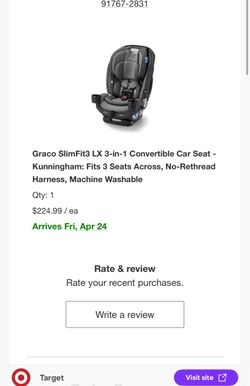 Convertible car seat