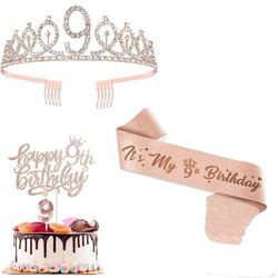 9th Birthday  Decorations For Girls