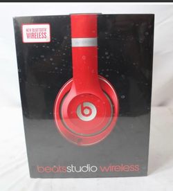 Beats Studio Wireless Bluetooth Headphones Red
