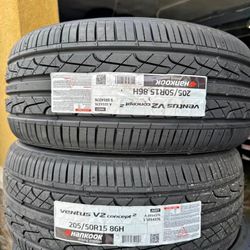 205/50R15 Set Of 4 Hankook Ventus V2 New Tires