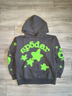 Sp5der Hoodie Grey Slate Beluga