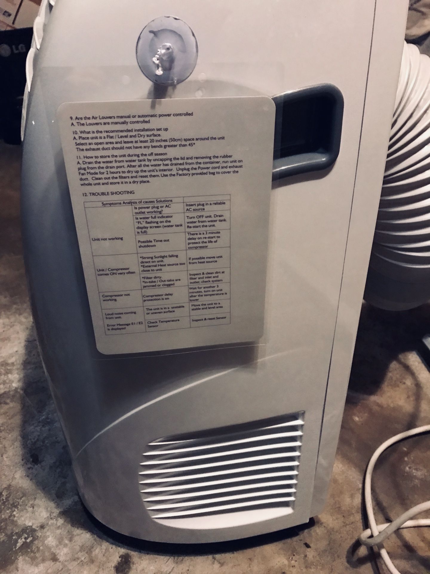 CCH YPL310CCCH 10000 BTU Portable AIR CONDITIONER with REMOTE for