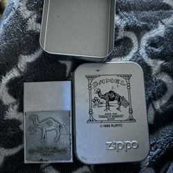 Vintage Camel Zippo Light 🔥and Case