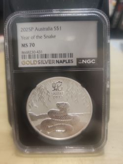 2025P Australia Year of the Snake S$1 NGC MS70
