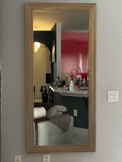Gold full body mirror 63”x30”