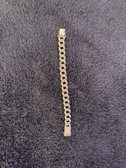 Cuban bracelet 925 with gems