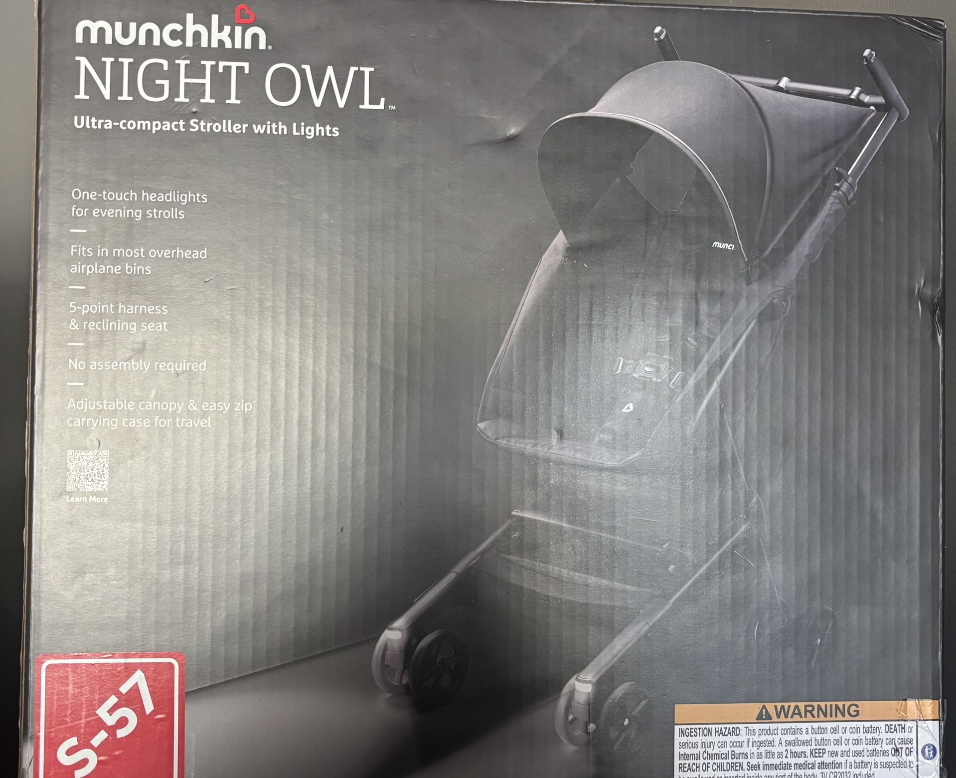 Munchkin Night Owl Ultra Compact Stroller With Lights