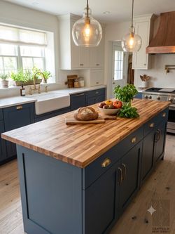 Butcher block counter top