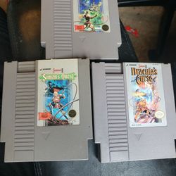 Castlevania 1, 2, 3, I, II, III Nintendo NES - Trilogy Lot!
