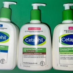 3 Mixed Cetaphil Lotion Family size with pump