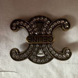 Celin-e Brooch Gold Color 