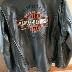 Leather Harley Davidson Riding Jacket