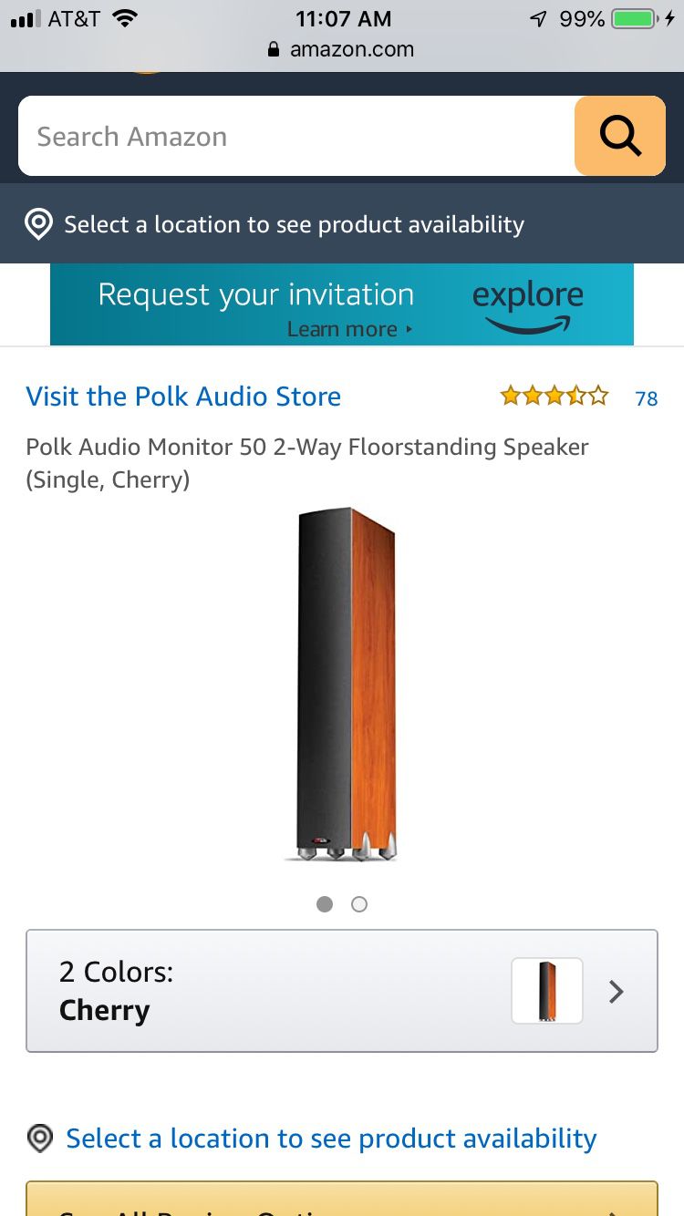 Polk Audio Monitor 50 speakers