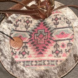 Cowhide And Leather Myra Bag