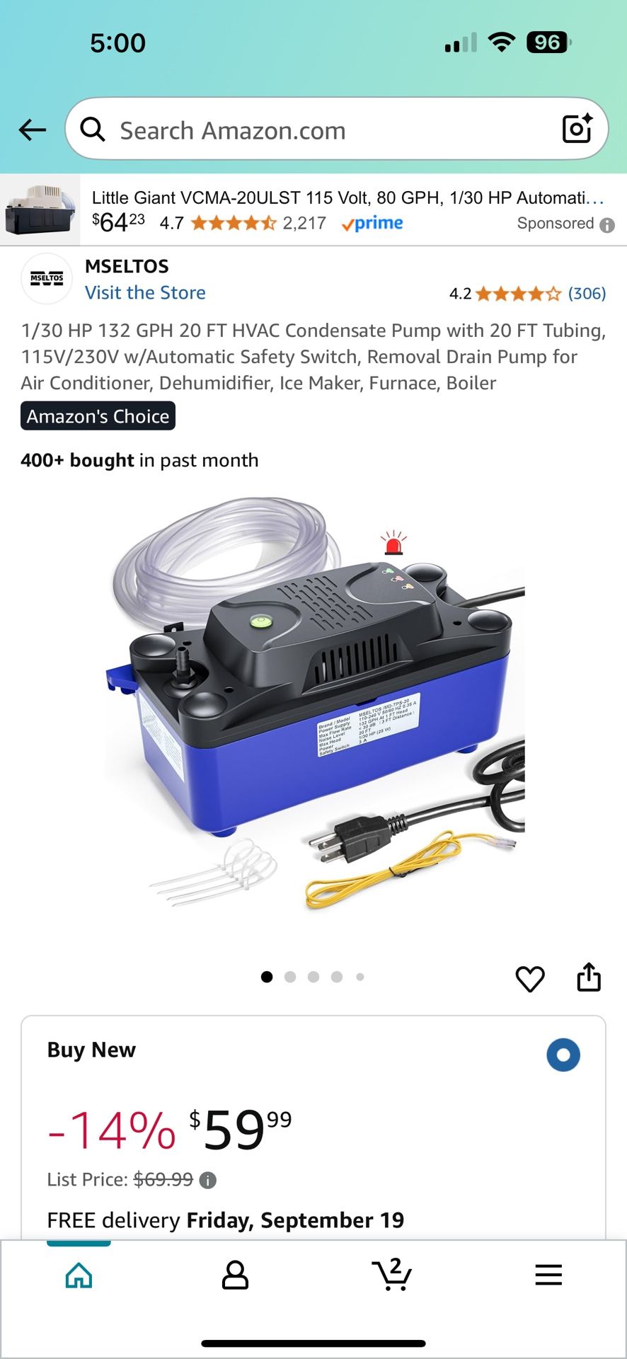 Drain Pump for Air Conditioner