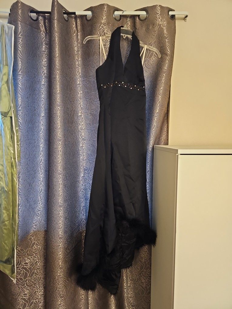 Black Dress With Tail