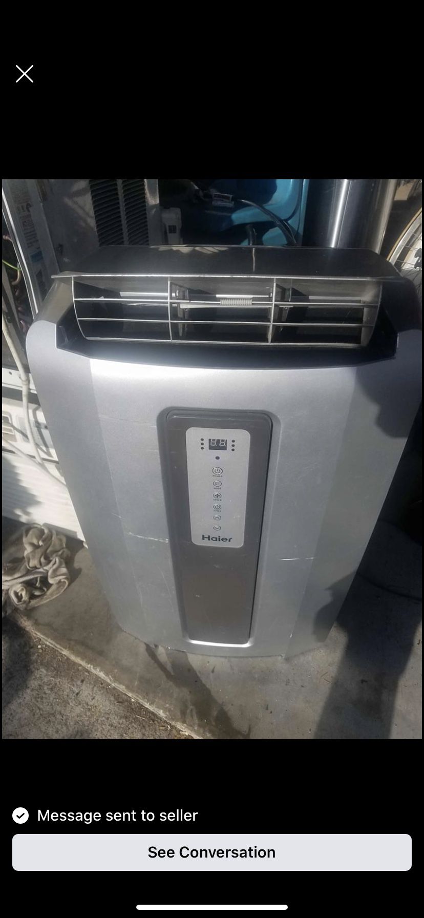 Hair portable air conditioner 12,000 Btu pick up in Pawtucket Rhode Island