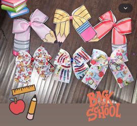 Back to school bows