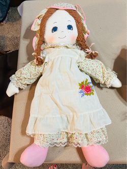 Large Vintage Cloth Rag Doll