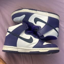 Nike purple high top dunks