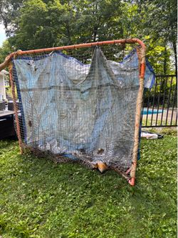 Medium size orange soccer net