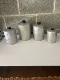 Mid Century Canisters.