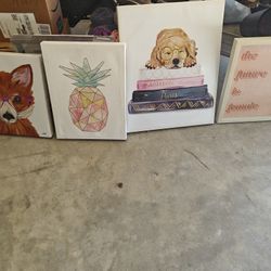 Girl's Room Wall Decorations/ Art Work