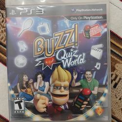 Buzz Quiz World PS3 with 4 Wireless Buzzers
