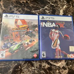 PS5 Games Hot Wheels Brand New But Opened And NBA 2K21 Slightly Used