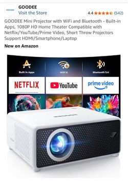 Mini Projector with WiFi and Bluetooth
