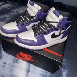 Jordan 1 Court Purple
