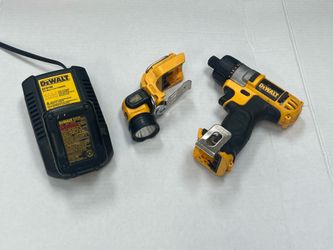 DeWalt 12V MAX Tool Bundle – Battery, Charger, Drill & LED Light