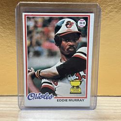 HOF Eddie Murray Rookie Baseball Card (1978 Topps) 🔥🔥 Sharp Card!! 