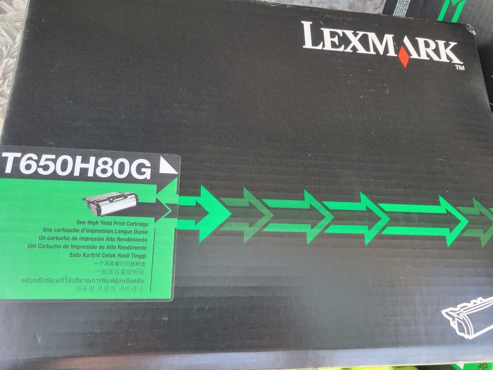 Lexmark T650H80G Black High Yield Toner Cartridge