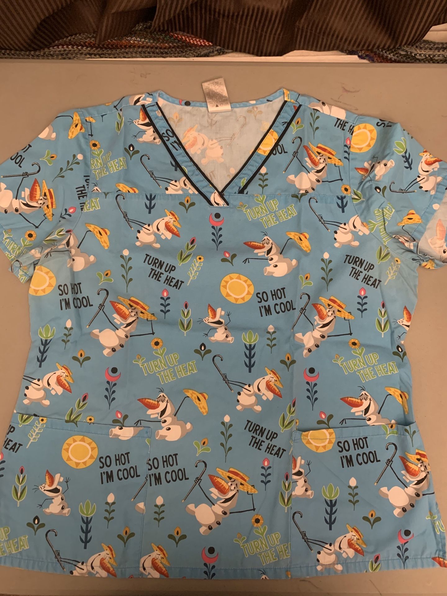 Olaf scrub top