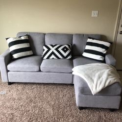 Light Gray Modern Sectional Sofa