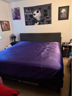 King size mattress and bed frame