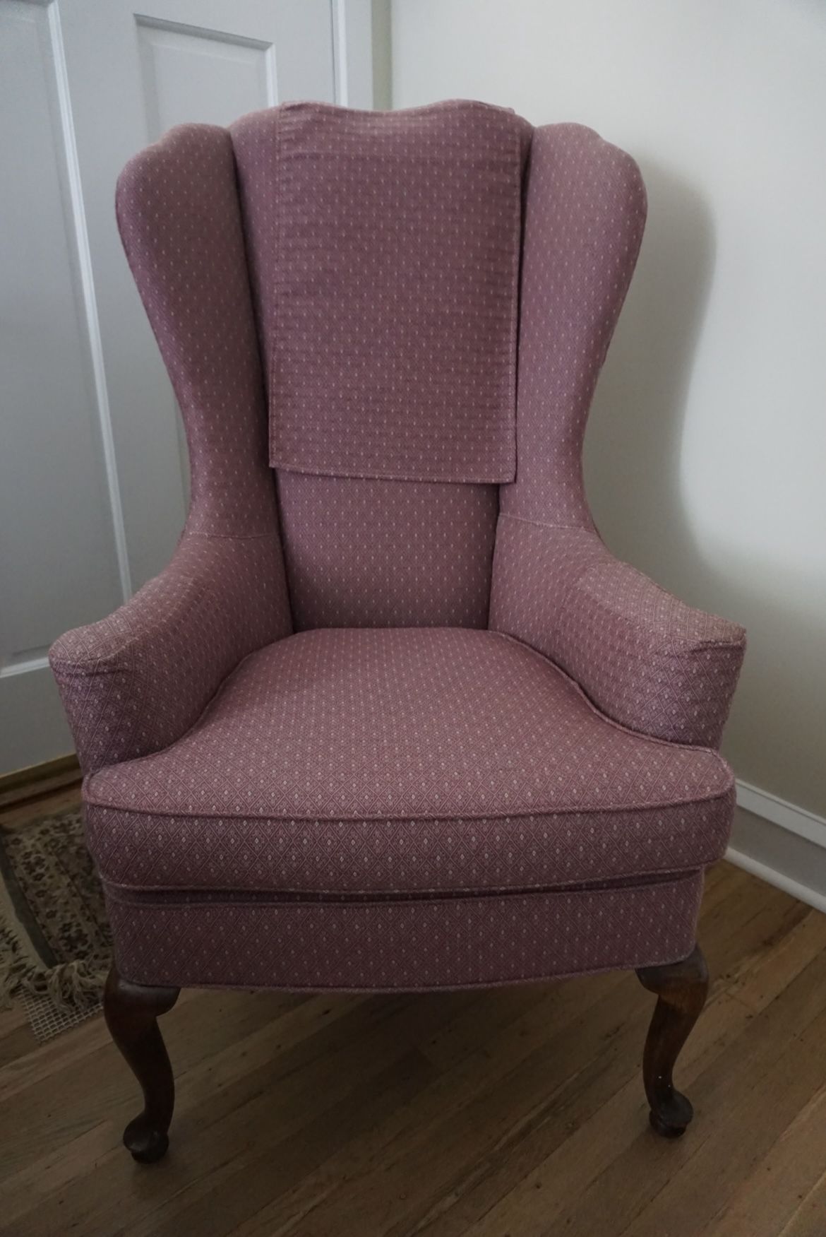 Pink Wingback Chair