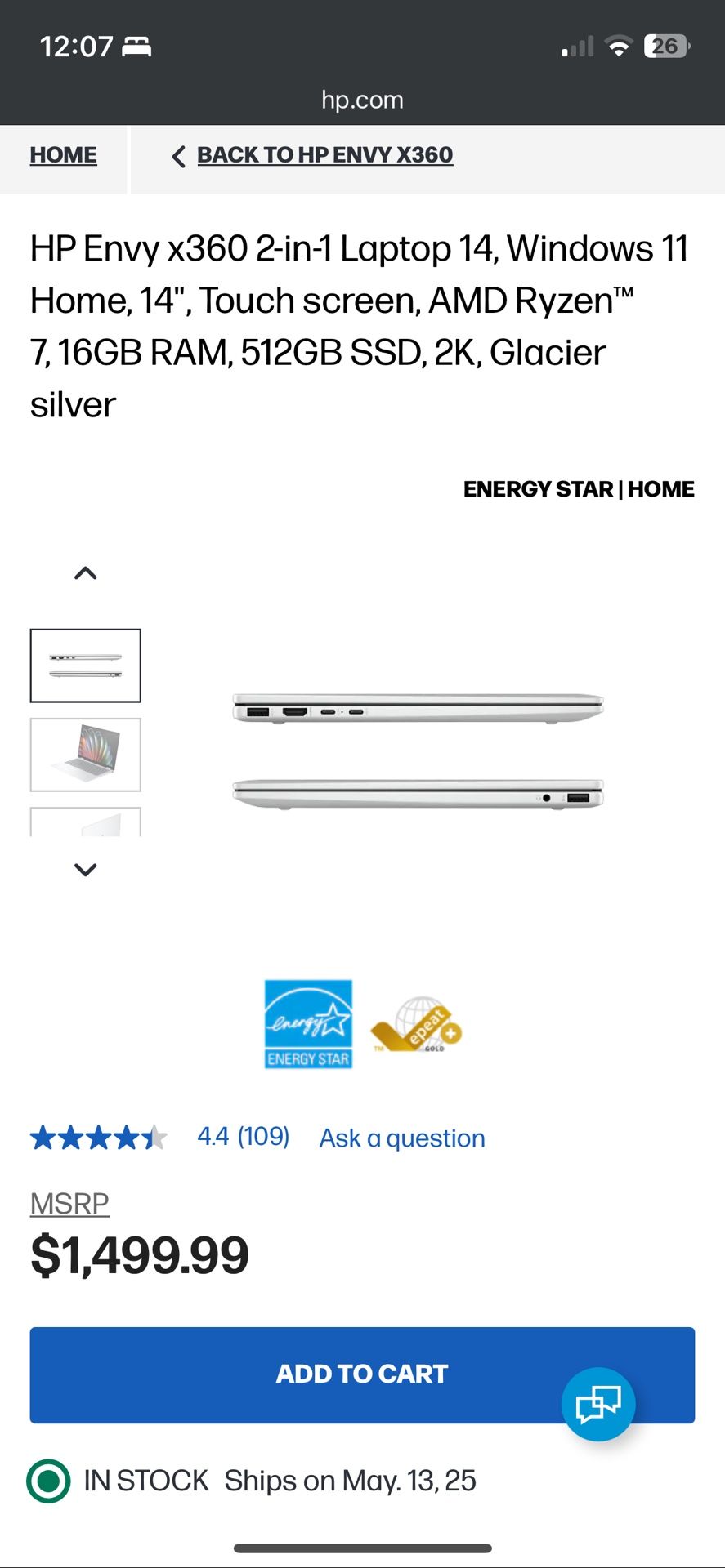 HP Envy x360 15-eu0096cl