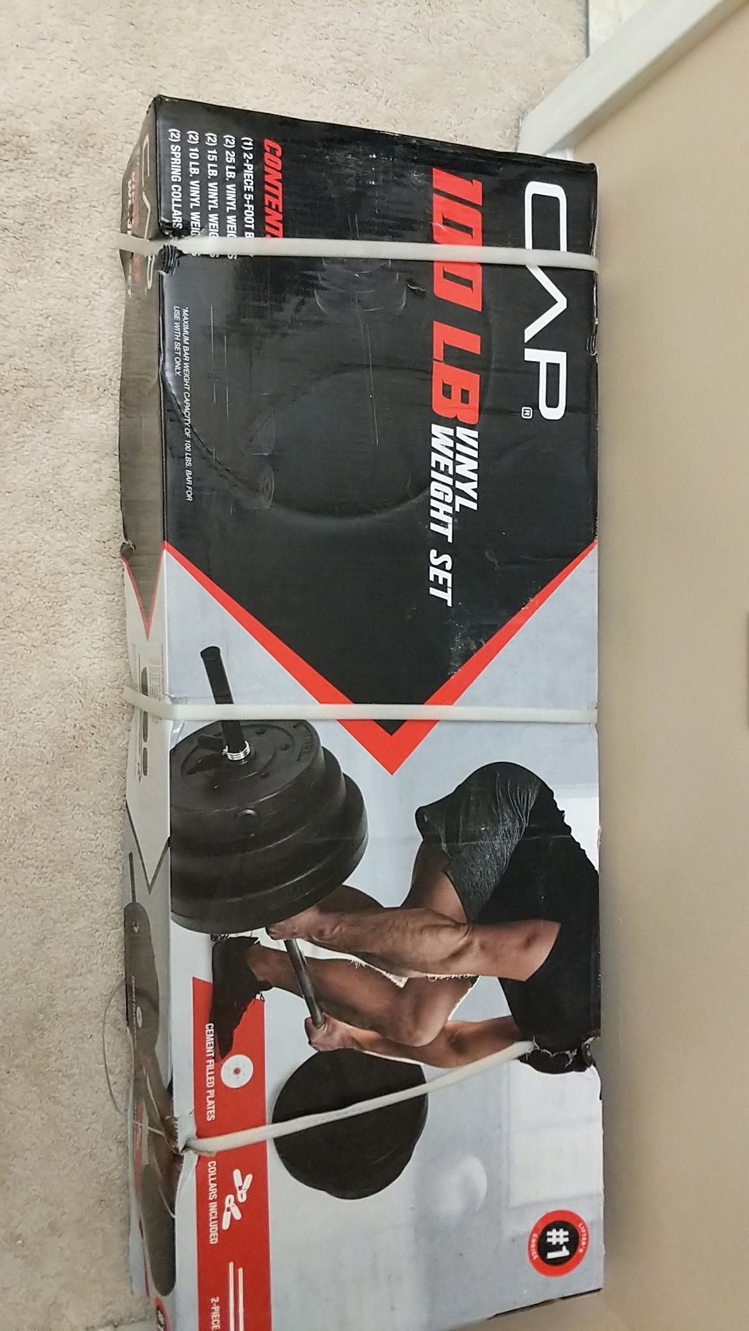 CAP brand 100 lb weight set