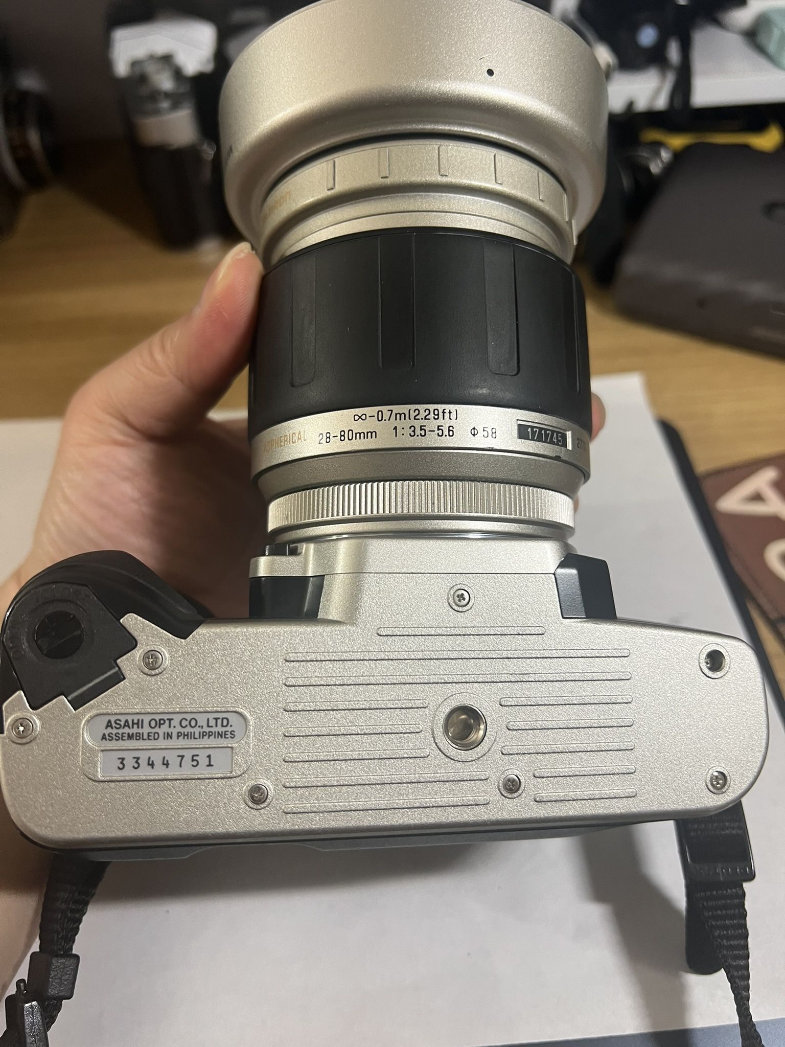 Top mint Pentax ZX 7 (MZ 7) 35 mm SLR FilmCamera 28 80 mm Lens Tested/