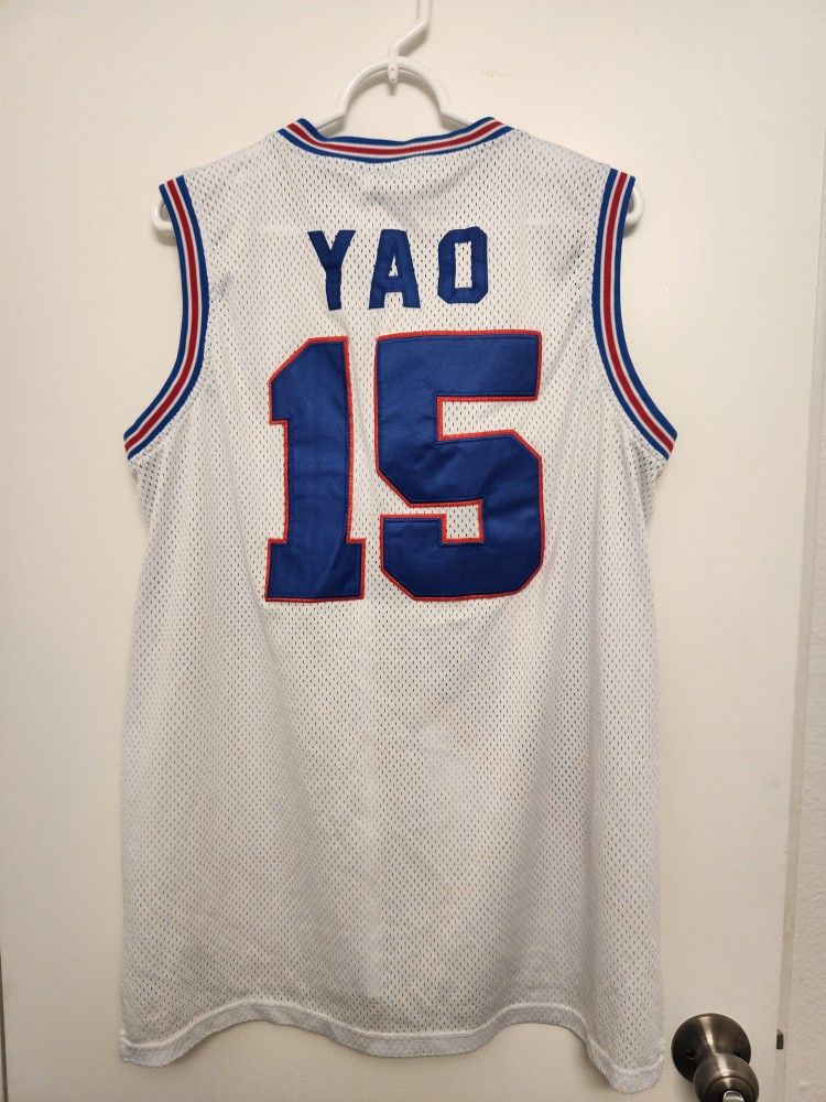 Men's Headgear Classics YAO MING #15 Shanghai Sharks Basketball Jersey-Size XL (SE San Diego)