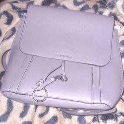 Calvin Klein Purple Backpack Purse 