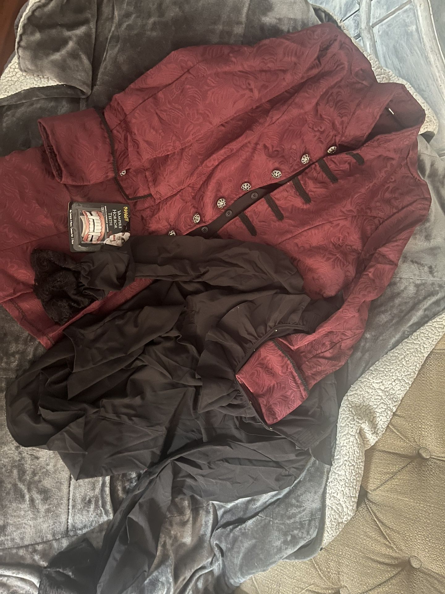 Vampire Jacket, Teeth, Vest And Shirt