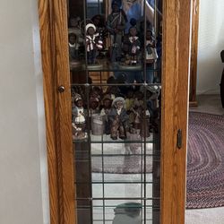 Oak Curio Cabinet 